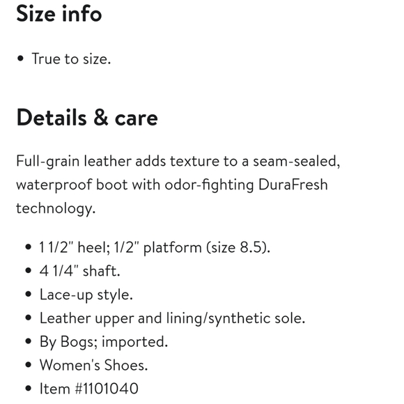 Bogs Kristina Chukka Boot Leather Waterproof Taupe Women's 9.5 - Picture 13 of 13